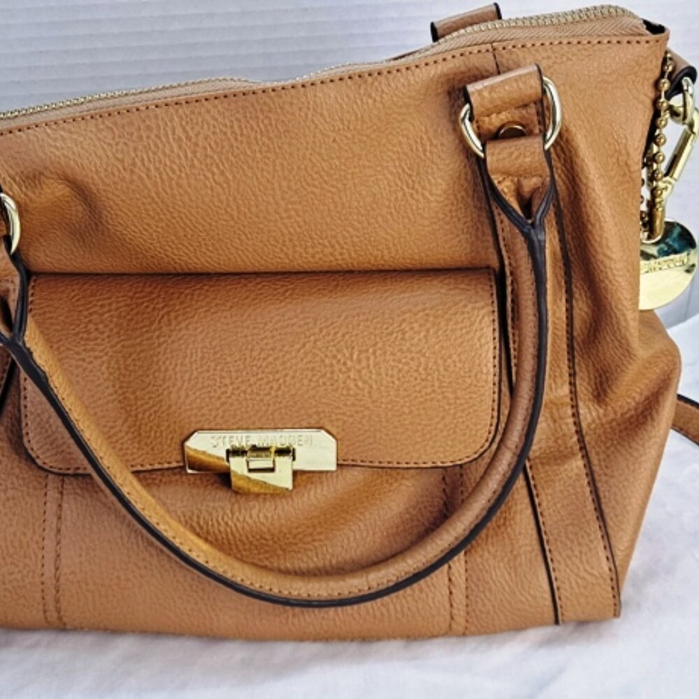 Vintage STEVE MADDEN Purse Tote Satchel Cross Body Convertible ~ Like New/Stored